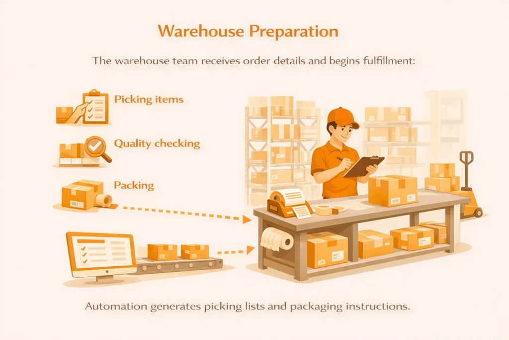 6️⃣ Warehouse Preparation