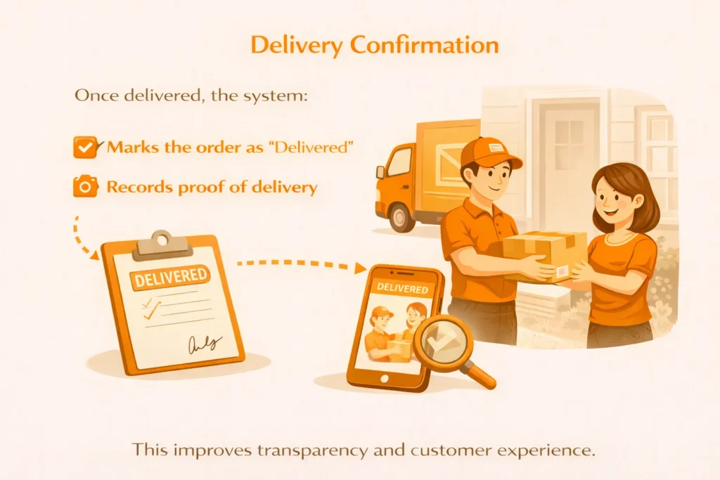 8️⃣ Delivery Confirmation