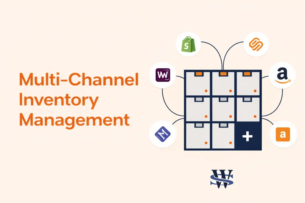 Multi-channel inventory management infographic